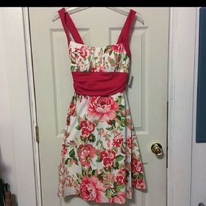 Red Floral PinUp Dress